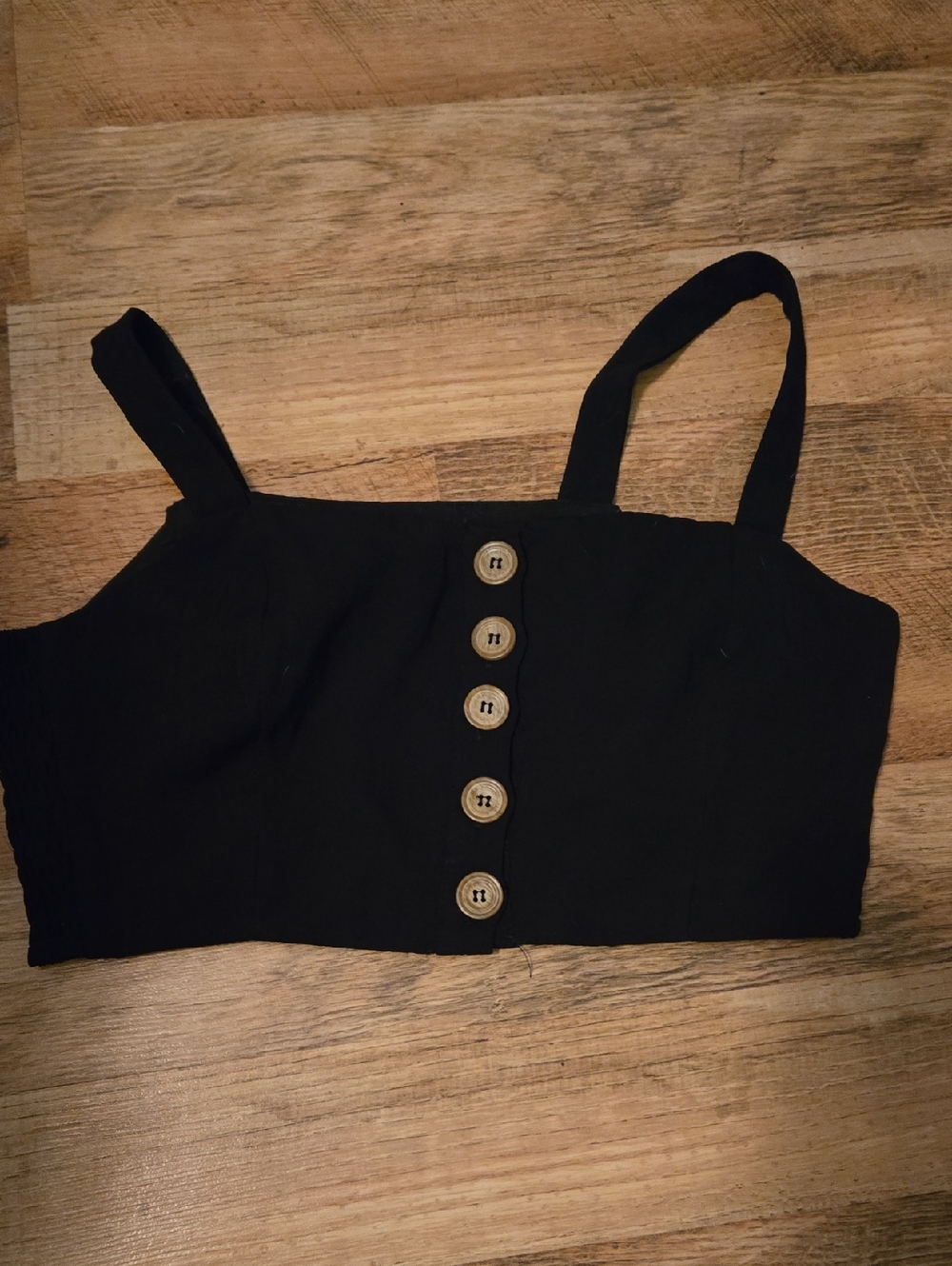Lulu's Black A-Line Button-Front Skirt - Picture 3 of 7